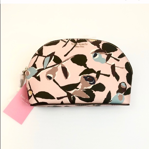 kate spade Handbags - Kate Spade Dome Cameron Paper Rose Makeup Bag NWT